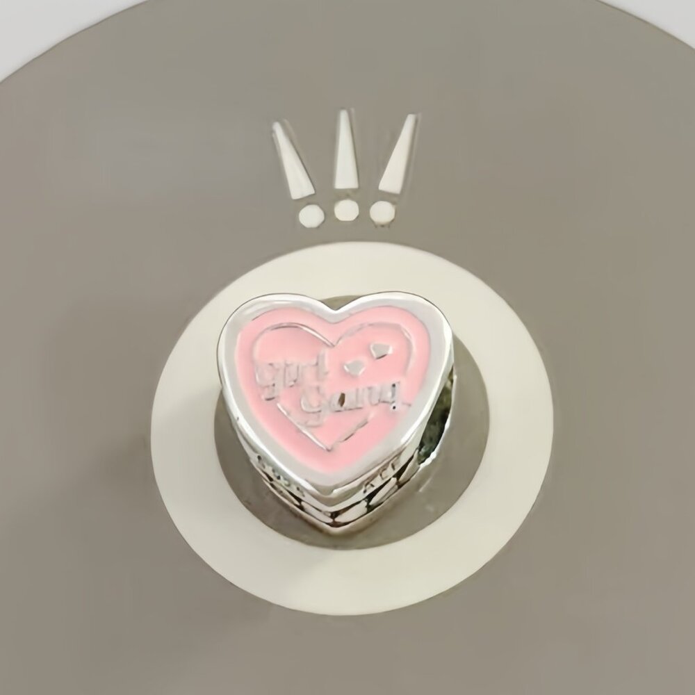 Engravable Girl Gang Heart Charm | Sterling silver | Pandora US
